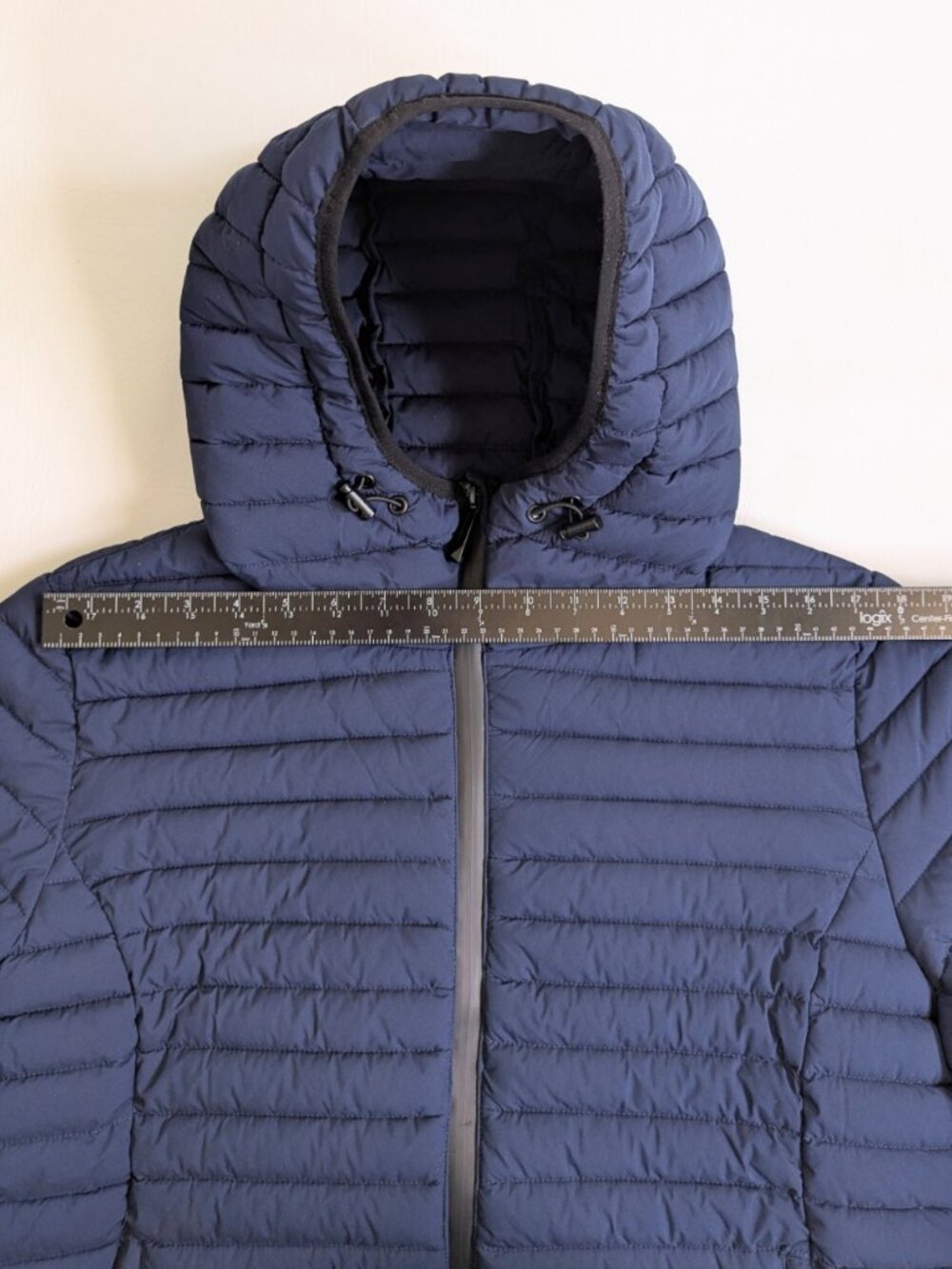 BCBG MAX AZRIA Women's Puffer Quilted Jacket Size L Navy - Picture 6 of 11